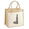 Cotton Pocket Jute Midi Tote Thumbnail