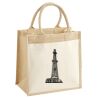 Cotton Pocket Jute Midi Tote Thumbnail