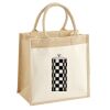 Cotton Pocket Jute Midi Tote Thumbnail