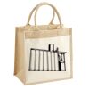 Cotton Pocket Jute Midi Tote Thumbnail