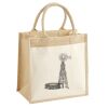 Cotton Pocket Jute Midi Tote Thumbnail
