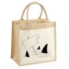 Cotton Pocket Jute Midi Tote Thumbnail