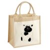 Cotton Pocket Jute Midi Tote Thumbnail