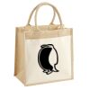Cotton Pocket Jute Midi Tote Thumbnail