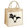 Cotton Pocket Jute Midi Tote Thumbnail