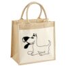 Cotton Pocket Jute Midi Tote Thumbnail