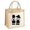 Cotton Pocket Jute Midi Tote Thumbnail