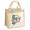 Cotton Pocket Jute Midi Tote Thumbnail