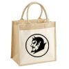 Cotton Pocket Jute Midi Tote Thumbnail
