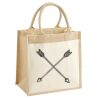 Cotton Pocket Jute Midi Tote Thumbnail