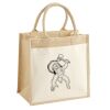 Cotton Pocket Jute Midi Tote Thumbnail