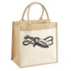 Cotton Pocket Jute Midi Tote Thumbnail