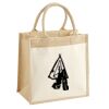 Cotton Pocket Jute Midi Tote Thumbnail