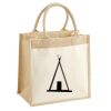 Cotton Pocket Jute Midi Tote Thumbnail