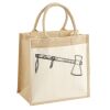 Cotton Pocket Jute Midi Tote Thumbnail