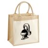 Cotton Pocket Jute Midi Tote Thumbnail