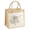 Cotton Pocket Jute Midi Tote Thumbnail