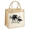 Cotton Pocket Jute Midi Tote Thumbnail