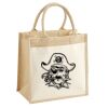 Cotton Pocket Jute Midi Tote Thumbnail