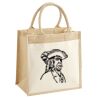Cotton Pocket Jute Midi Tote Thumbnail
