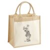 Cotton Pocket Jute Midi Tote Thumbnail