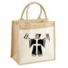 Cotton Pocket Jute Midi Tote Thumbnail
