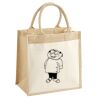 Cotton Pocket Jute Midi Tote Thumbnail