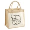 Cotton Pocket Jute Midi Tote Thumbnail