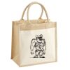 Cotton Pocket Jute Midi Tote Thumbnail