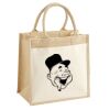 Cotton Pocket Jute Midi Tote Thumbnail