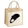 Cotton Pocket Jute Midi Tote Thumbnail