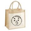 Cotton Pocket Jute Midi Tote Thumbnail