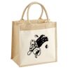Cotton Pocket Jute Midi Tote Thumbnail