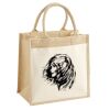 Cotton Pocket Jute Midi Tote Thumbnail