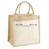 Cotton Pocket Jute Midi Tote Thumbnail