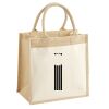 Cotton Pocket Jute Midi Tote Thumbnail