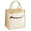 Cotton Pocket Jute Midi Tote Thumbnail
