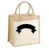 Cotton Pocket Jute Midi Tote Thumbnail