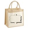 Cotton Pocket Jute Midi Tote Thumbnail