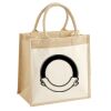 Cotton Pocket Jute Midi Tote Thumbnail
