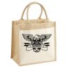 Cotton Pocket Jute Midi Tote Thumbnail