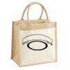 Cotton Pocket Jute Midi Tote Thumbnail