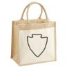 Cotton Pocket Jute Midi Tote Thumbnail