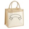 Cotton Pocket Jute Midi Tote Thumbnail