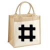 Cotton Pocket Jute Midi Tote Thumbnail