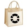 Cotton Pocket Jute Midi Tote Thumbnail