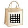 Cotton Pocket Jute Midi Tote Thumbnail