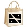 Cotton Pocket Jute Midi Tote Thumbnail