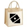 Cotton Pocket Jute Midi Tote Thumbnail