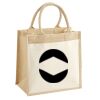 Cotton Pocket Jute Midi Tote Thumbnail